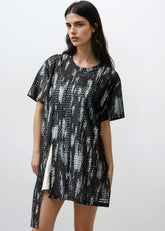 Shredded Edge Mesh Tee Tees Kate Hewko 