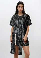 Shredded Edge Mesh Tee Tees Kate Hewko 