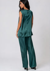 Silky Crossover Pant Set Two Piece Sets Kate Hewko 