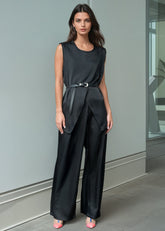 Silky Crossover Pant Set Two Piece Sets Kate Hewko 