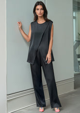 Silky Crossover Pant Set Two Piece Sets Kate Hewko 