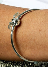 Silver Charm Bangle Bracelet Bracelets Kate Hewko 