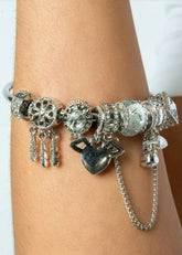 Silver Charm Bangle Bracelet Bracelets Kate Hewko 