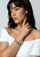 Silver Charm Bangle Bracelet Bracelets Kate Hewko 