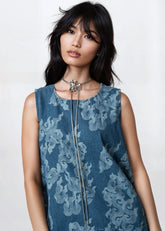 Silver Rose Adjustable Choker Necklace Necklaces Kate Hewko 