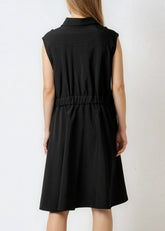 Sleeveless Button Down Wrap Dress Dresses Kate Hewko 