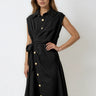 Sleeveless Button Down Wrap Dress Dresses Kate Hewko 