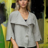 Snap Front Textured Blouse Blouses Kate Hewko 