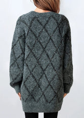 Sparkle Diamond Knit Sweater Sweaters Kate Hewko 