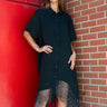 Sparkle Mesh Trim Button Up Layering Pieces Kate Hewko 