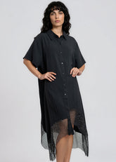 Sparkle Mesh Trim Button Up Layering Pieces Kate Hewko 