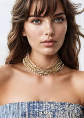 Stacked Rhinestone Glam Necklace Necklaces Kate Hewko 