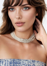 Stacked Rhinestone Glam Necklace Necklaces Kate Hewko 