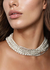 Stacked Rhinestone Glam Necklace Necklaces Kate Hewko 