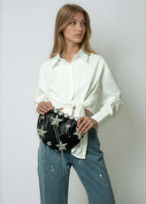 Star Embellished Satin Evening Bag Bags Kate Hewko 