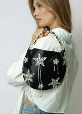 Star Embellished Satin Evening Bag Bags Kate Hewko 