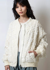 Statement Sequin Bomber Jacket Outerwear Kate Hewko 