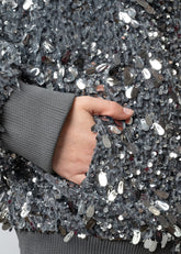 Statement Sequin Bomber Jacket Outerwear Kate Hewko 