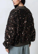 Statement Sequin Bomber Jacket Outerwear Kate Hewko 