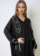 Statement Stitch Knit Sweater Dress Dresses Kate Hewko 