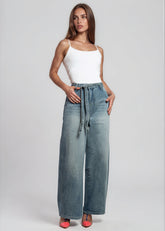 Studded Baggy Denim Pant Pants Kate Hewko 