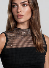 Studded Mesh Ribbed Tank Top Tank Tops Kate Hewko 