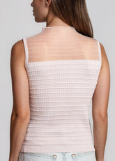 Studded Mesh Ribbed Tank Top Tank Tops Kate Hewko 