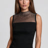 Studded Mesh Ribbed Tank Top Tank Tops Kate Hewko 