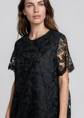 Textured Floral Tulle Hem Dress Dresses Kate Hewko 