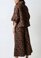 Textured Floral Zip Set Two Piece Sets Kate Hewko 
