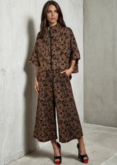 Textured Floral Zip Set Two Piece Sets Kate Hewko 