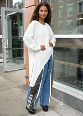 Textured High Low Long Sleeve Tee Long Sleeve Tees Kate Hewko 