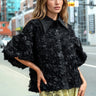 Textured Rose Button Up Blouse Blouses Kate Hewko 