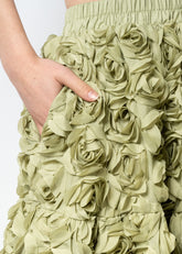 Textured Rose Midi Skirt Skirts Kate Hewko 