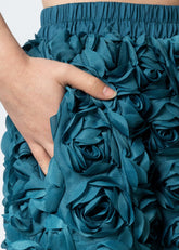 Textured Rose Midi Skirt Skirts Kate Hewko 