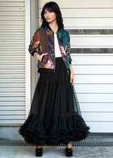 Tiered Hem Maxi Tulle Skirt Skirts Kate Hewko 