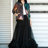 Tiered Hem Maxi Tulle Skirt Skirts Kate Hewko 
