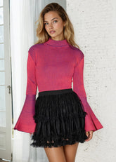 Tiered Tulle Mini Skort Skirts Kate Hewko 
