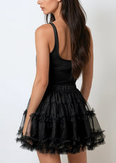 Tiered Tulle Mini Skort Skirts Kate Hewko 