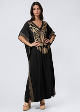Tiger Head Kaftan Dress Dresses Kate Hewko 