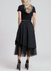Tulle Contrast Midi Skirt Skirts Kate Hewko 