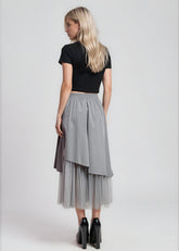 Tulle Contrast Midi Skirt Skirts Kate Hewko 
