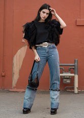 Tulle Drama Sleeve Tee Tees Kate Hewko 