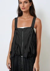 Tulle Hem Cargo Zip Top Layering Pieces Kate Hewko 