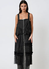 Tulle Hem Cargo Zip Top Layering Pieces Kate Hewko 