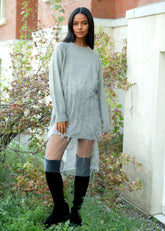 Tulle Hem Sweater Dress - Kate Hewko Tulle Hem Sweater Dress - Kate Hewko