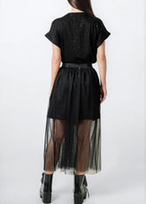 Tulle Overlay Tee Dress Set Two Piece Sets Kate Hewko 