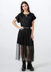 Tulle Overlay Tee Dress Set Two Piece Sets Kate Hewko 