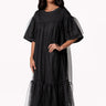 Tulle Wrapped Tee Dress Dresses Kate Hewko Black One size 