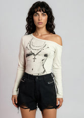 Tulle Zip Denim Shorts Shorts Kate Hewko 